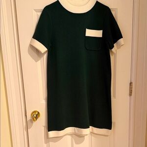 Tuckernuck Green and Cream Knit Dress